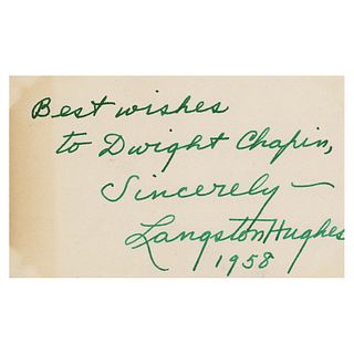 Langston Hughes Signature
