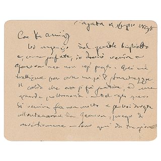 Giuseppe Verdi Autograph Letter Signed