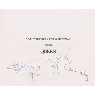 Queen Signed 1984 Christmas Card