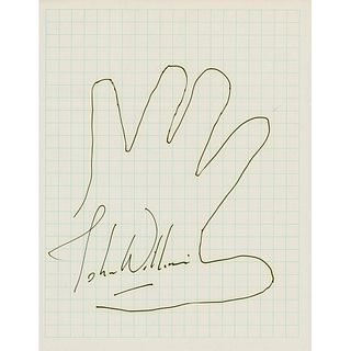 John Williams Signed Hand Tracing