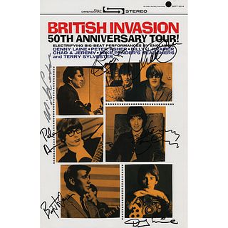 British Invasion Multi-Signed Poster