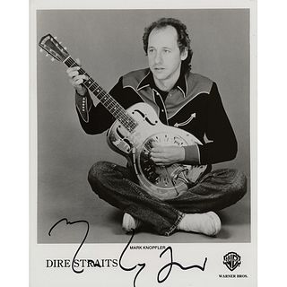Dire Straits: Mark Knopfler Signed Photograph