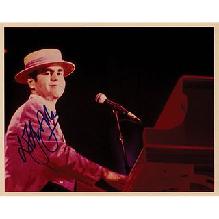 Elton John Signed Photograph