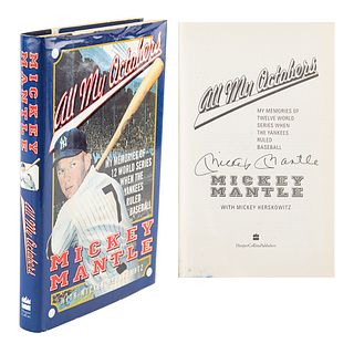 Mickey Mantle Signed Book