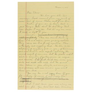 John Steinbeck Autograph Letter Signed