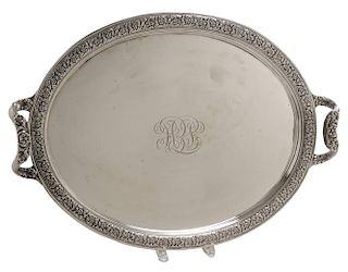Tiffany Sterling Oval Two-Handle Tray