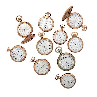 TEN POCKET WATCHES, EARLY 20TH C.