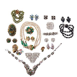 26 PIECES OF COLORFUL COSTUME JEWELRY