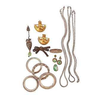 15 PIECES OF MOSTLY ETHNIC JEWELRY