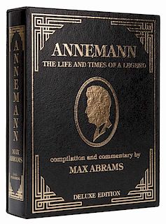 Abrams, Max (compiler). Annemann: The Life and Times of a Legend. Tahoma, 1992. Number 25 of a subscriber's limited, deluxe edition of 100 copies. Pub