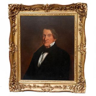 Portrait of a Gentleman in Ornate Frame.
