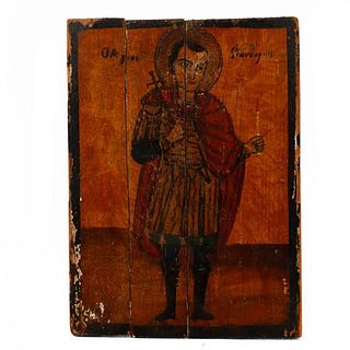 Icon Style Painting of Saint.