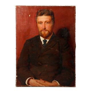 Portrait of a Gentleman in a Brown Suit.