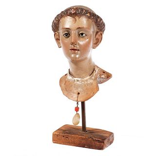 Small Ceramic Saint's Head.