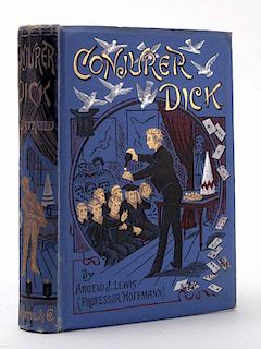 Hoffmann, Professor (Angelo Lewis). Conjurer Dick. London: Frederick Warne, [1886]. First edition. Ornate silver and gold-gilt pictorial lavender clot