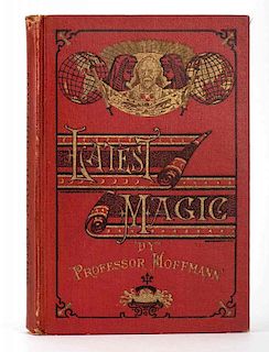 Hoffmann, Professor (Angelo Lewis). Latest Magic. New York: Spon & Chamberlain, 1918. First edition. Pictorial red cloth stamped in red, black, and gi