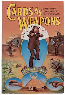 Jay, Ricky. Cards as Weapons. New York: Warner, 1988. Softcover. Illustrated. 8vo. Very good.