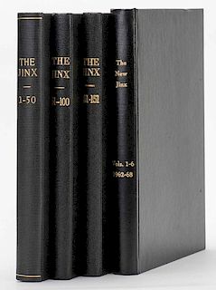 The Jinx. Theo Annemann. Monthly. N1 (Oct. 1934) Ð N151 (Dec. 1941). Complete File. All original issues bound in three black cloth volumes, title let