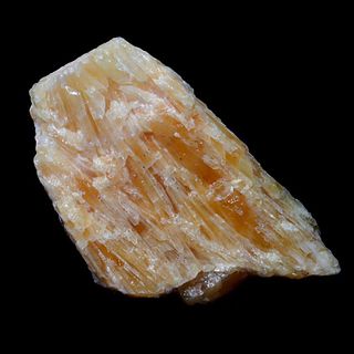 A Golden Calcite Crystal Specimen.
