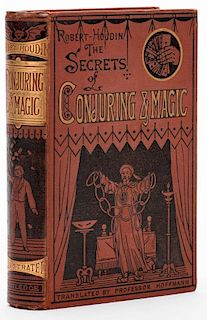 Robert-Houdin, Jean Eugene (trans. Professor Hoffmann). The Secrets of Conjuring & Magic. London: George Routledge & Sons, (1878). Red cloth decorativ