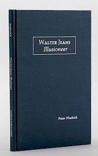 Warlock, Peter. Walter Jeans: Illusioneer. Pasadena: Magical Publications, 1986. Number 111 from a limited edition of 500 copies. Blue cloth stamped i