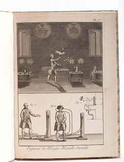 [Prints] Eleven Engraved Plates titled ÒFigures de Magie Blanche.Ó Paris, 1792. Extracted from Lacombe's Amusemens des Sciences Mathematique et Phys
