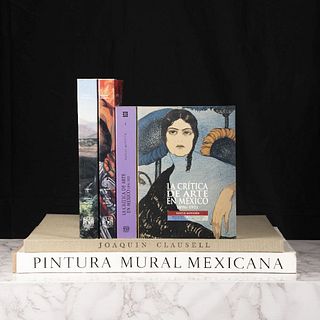 Libros sobre Arte Contemporáneo. La Pintura Mural de la Revolución Mexicana / Joaquin Clausell. Óleos y Murales.Pzs: 6.