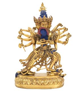 Himalayan Buddhist 'Chakrasamvara' Figurine