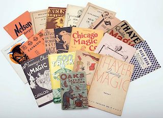 [Supply Catalogs] Group of More than 25 Vintage Magic Catalogs. 1920s Ð 80s. Representing numerous manufacturers and magic shops including Bartl & Wi