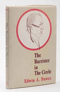 Dawes, Edwin. The Barrister in the Circle. London: Magic Circle, 1983. Publisher's cloth, with jacket. Number 35 of 500 copies. Inscribed and signed b