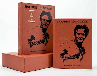 Culliton, Patrick. Houdini Unlocked. Los Angeles: Kieran Press, 1997. Number 30 of a limited edition of 250 copies. Two orange clothbound volumes in p