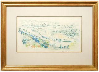 Andre Masson 'Paysage' Signed Pastel on Paper