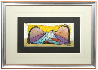 Angel Botello 'Duets' Color Lithograph