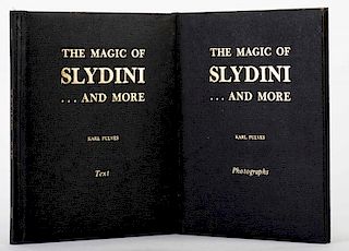 Fulves, Karl. The Magic of SlydiniÉ And More. New York: Louis Tannen, 1976. Two volumes in black pebbled cloth, stamped in gold. One volume of text, 