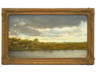 Michael Hodowal 'Everglades' Signed Oil Painting