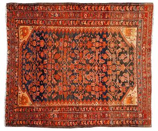 Antique Unusual Malayer Persian Carpet / Rug
