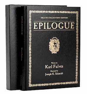 Epilogue. Karl Fulves. N1 (Nov. 1967) Ð N24 (Jul. 1975). Complete file. Black leather stamped in gold with matching slipcase. Number 4 from a limited