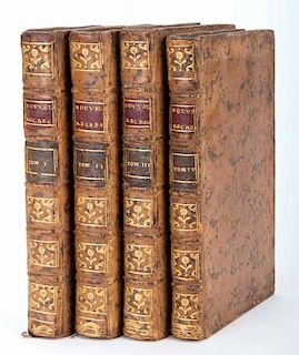 Guyot, [Edme-Gilles]. Nouevelles Recreations Physiques et Mathematiques. Paris, 1769 Ð 70. First Edition. Four volumes. Contemporary full mottled bro