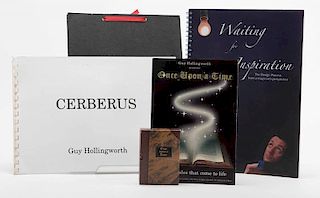 Hollingworth, Guy. Lot of Magic Publications. Including Notes on Card Tricks and Other Diversions (n.d.); Once Upon a Time (2001, with deck of cards);