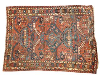 Soumak Caucasian Finely Woven Carpet