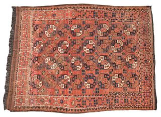 Antique Afghan Turkman Main Carpet