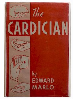Marlo, Edward (Edward Malkowski). The Cardician. Chicago: Ireland, 1953. Publisher's blue cloth with pictorial dust jacket under Mylar. Illustrated. 8
