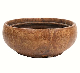 Antique Burl Wood Hand Carved Bowl