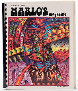 Marlo, Ed. Marlo's Magazine Vol. 4. Chicago, 1981. Comb-bound pictorial color wraps. Illustrated. 4to. Number 335 from the publisher's limited first e