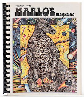 Marlo, Ed. Marlo's Magazine Vol. 6. Chicago, 1988. Comb-bound pictorial color wraps. Illustrated. 4to. Number 196 from the publisher's limited first e