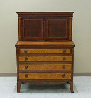 Late 19th / Early 20th C. 4-Drawer Drop Front Chest.