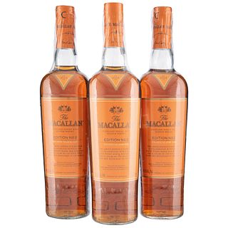 The Macallan. Edition N° 2. Single Malt. Scotch Whisky. Piezas: 3.