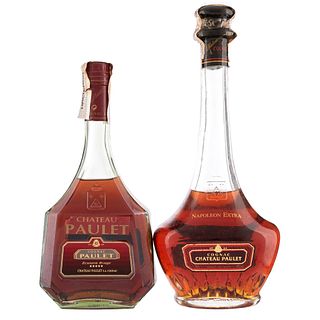 Château Paulet. Napoleón Extra y Écusson Rouge. Cognac. France. Piezas: 2.