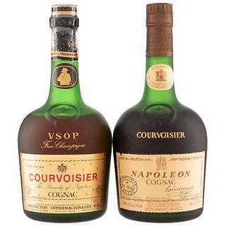 Courvoisier. Napoleón y V.S.O.P. Cognac. France. Piezas: 2.