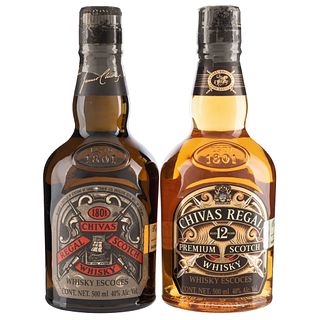Chivas Edition. 1801 - 2001. Blended. Scotch Whisky. Scotland. Piezas: 2.